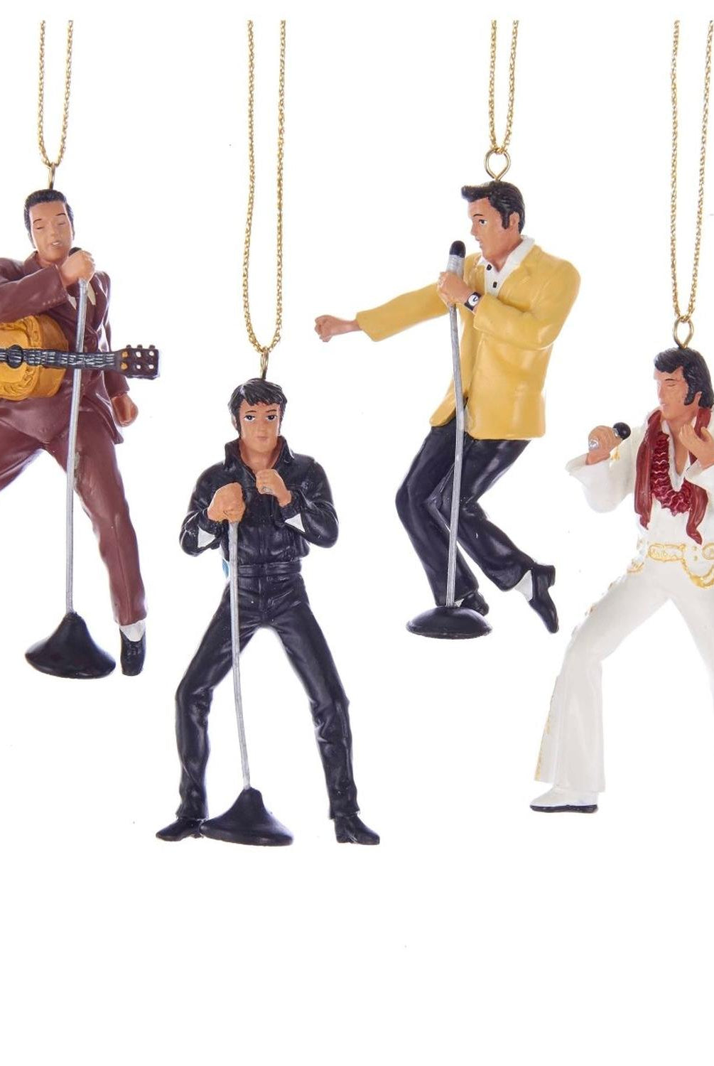 Kurt Adler 2.5-Inch Resin Elvis Presley 4-Piece Set