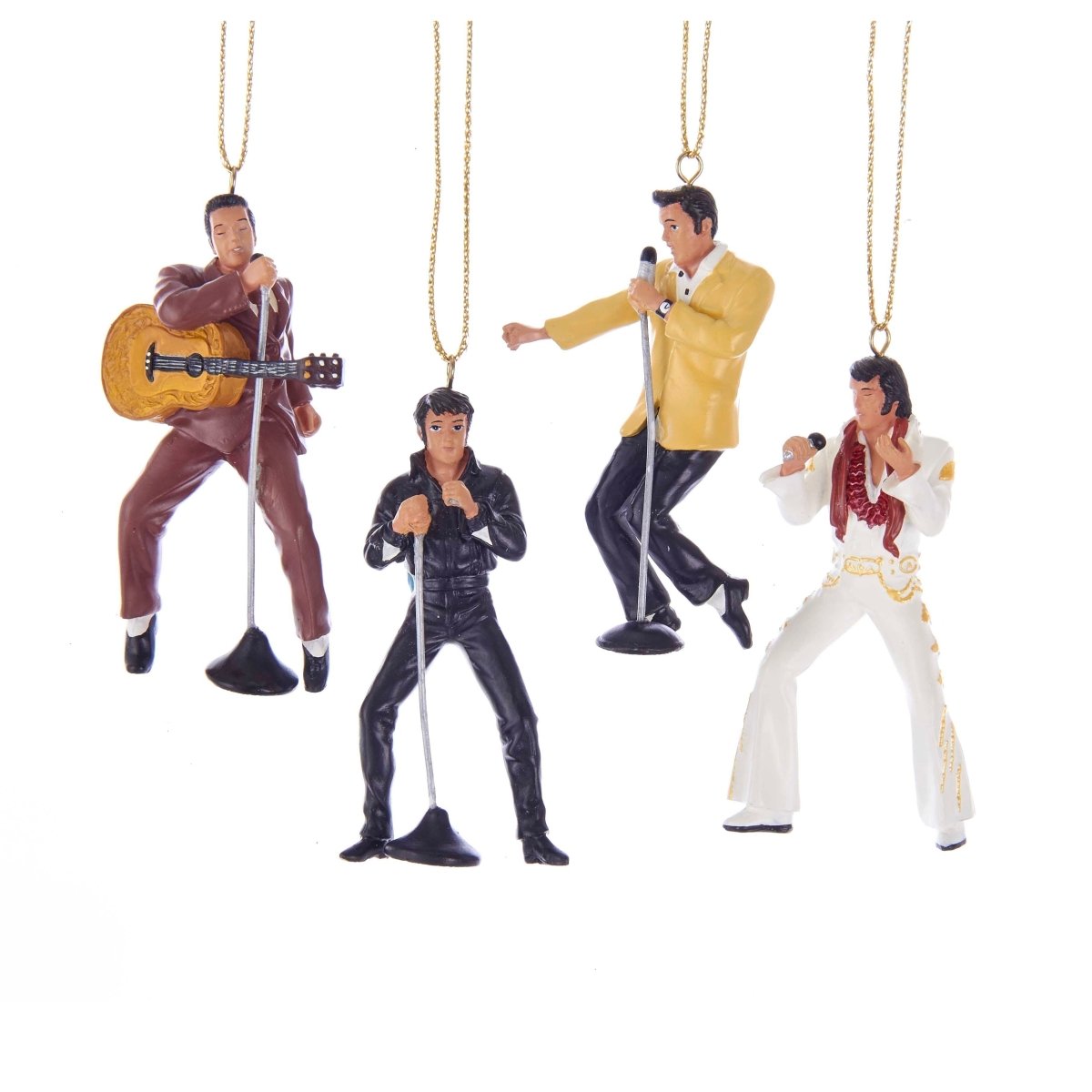 Shop For Kurt Adler 2.5 - Inch Resin Elvis Presley 4 - Piece Set