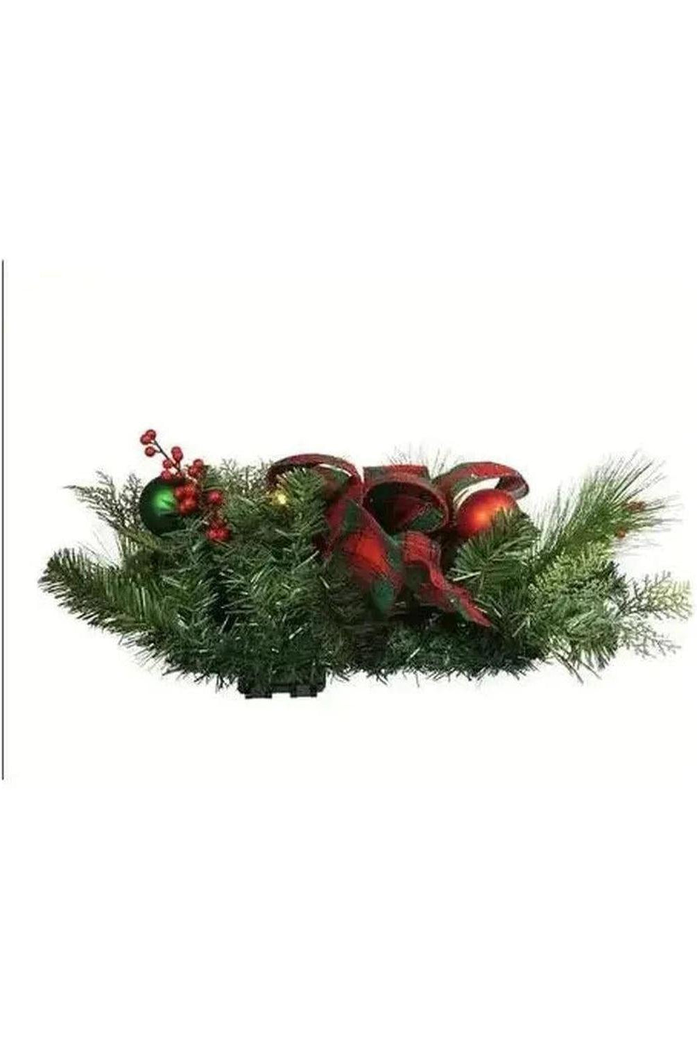 Shop For Kurt Adler 26 - Inch Battery - Operated Pre - Lit Red And Green Wall Tree With Bow