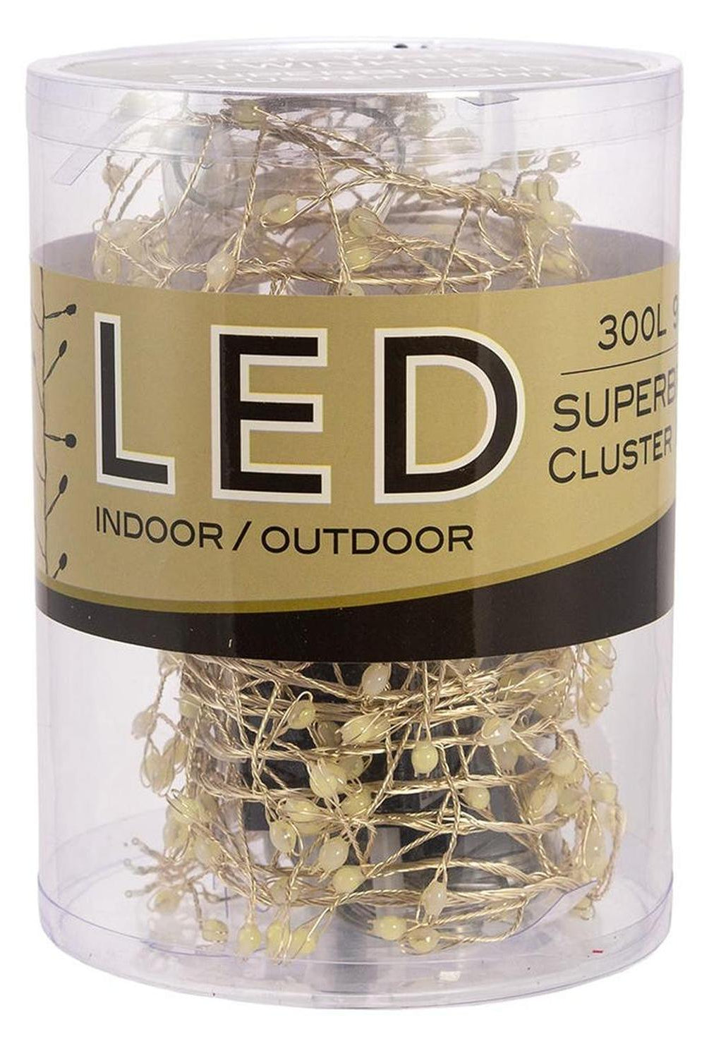 Kurt Adler 300-Light Cluster Garland Cool White LED Twinkle Lights