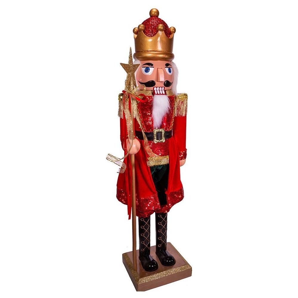 Shop For Kurt Adler 32" Red and Gold King Nutcracker