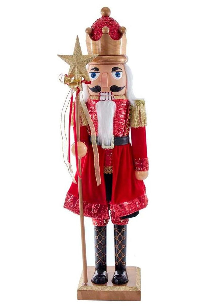 Shop For Kurt Adler 32" Red and Gold King Nutcracker