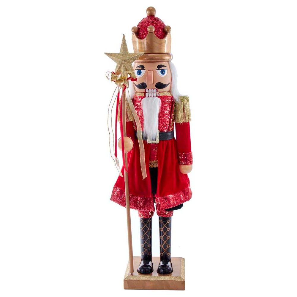 Shop For Kurt Adler 32" Red and Gold King Nutcracker