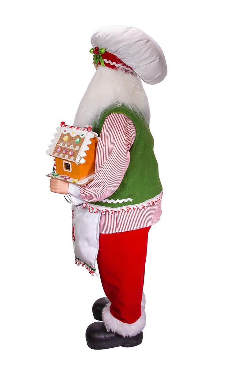 Shop For Kurt Adler 40" Christmas Chef Santa with Gingerbread