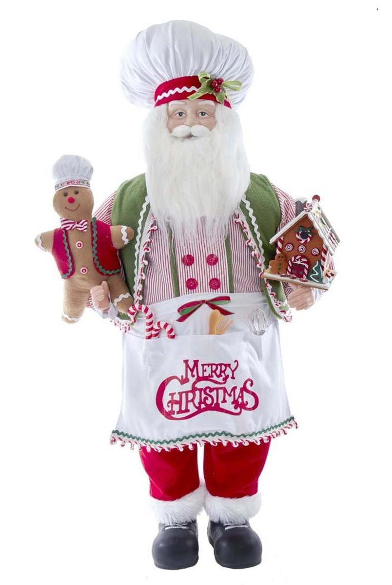 Shop For Kurt Adler 40" Christmas Chef Santa with Gingerbread