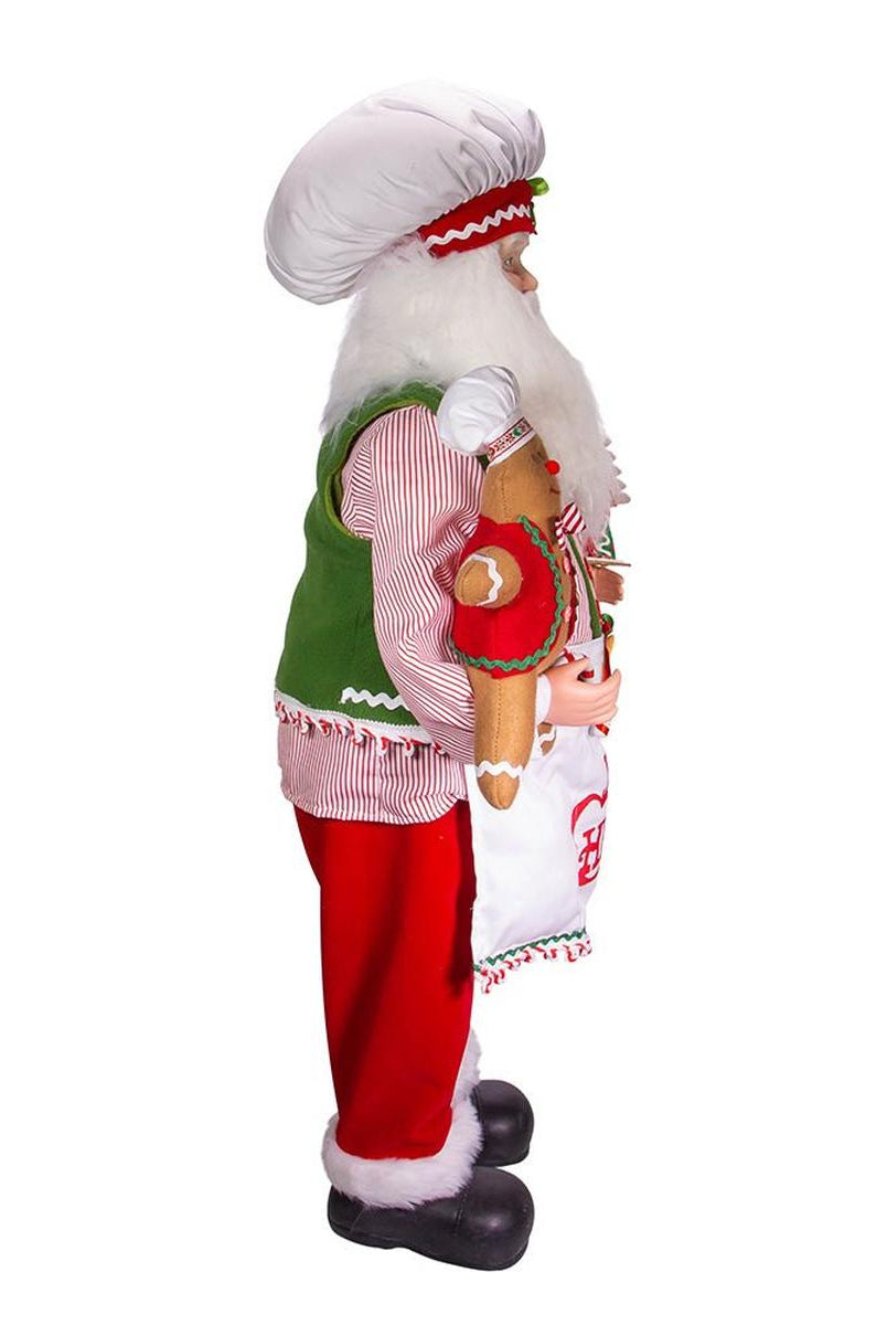 Shop For Kurt Adler 40" Christmas Chef Santa with Gingerbread