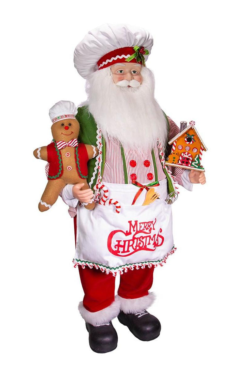 Shop For Kurt Adler 40" Christmas Chef Santa with Gingerbread
