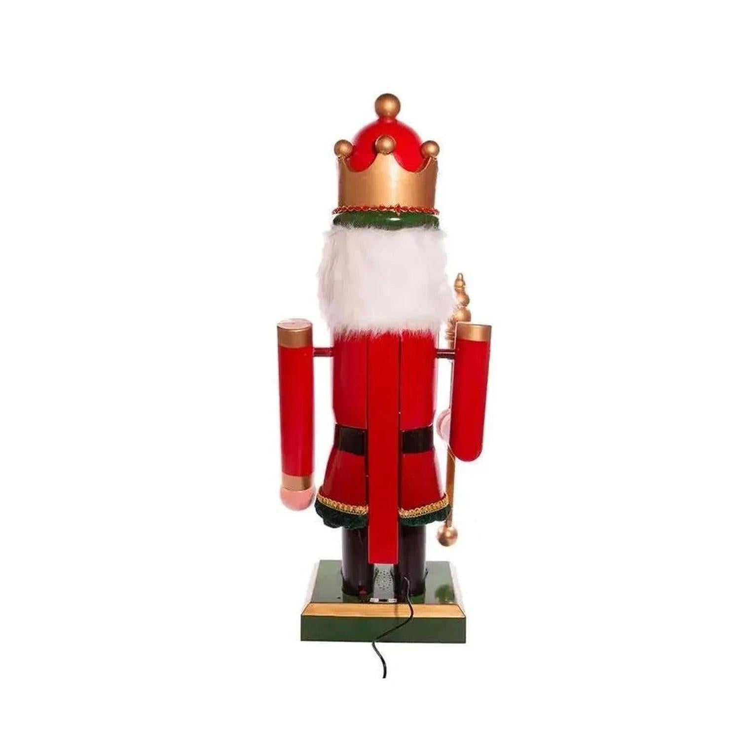 Kurt Adler 43" LED Lighted Musical Collapsible Nutcracker