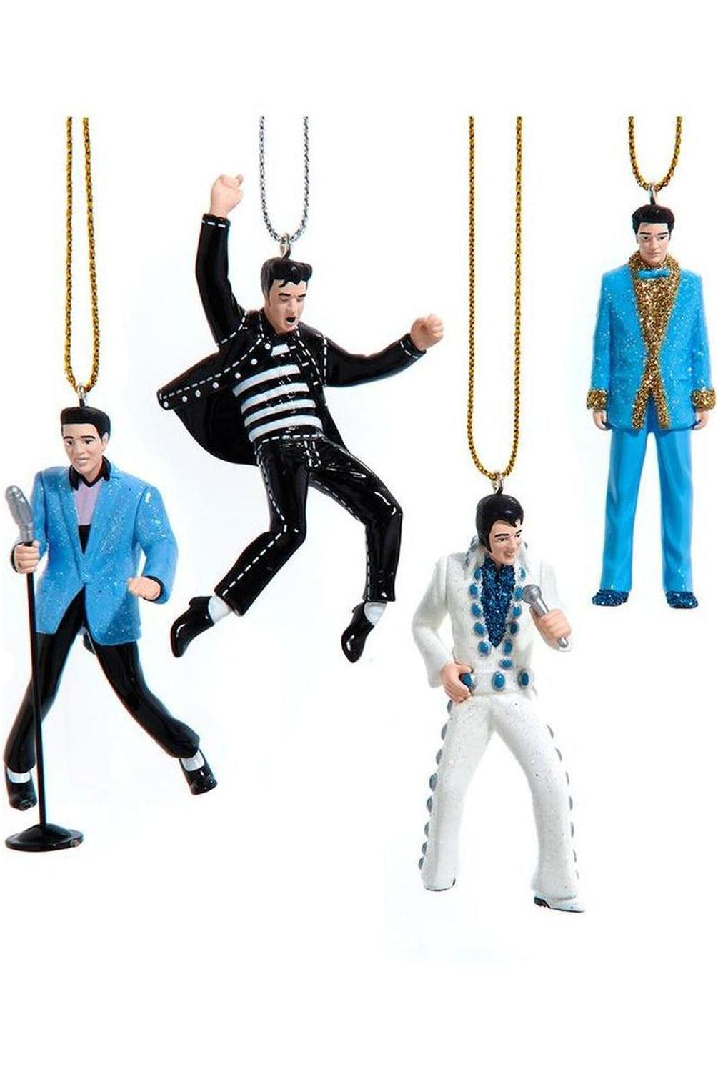 Kurt Adler 4pc Elvis Presley® Miniature Ornaments