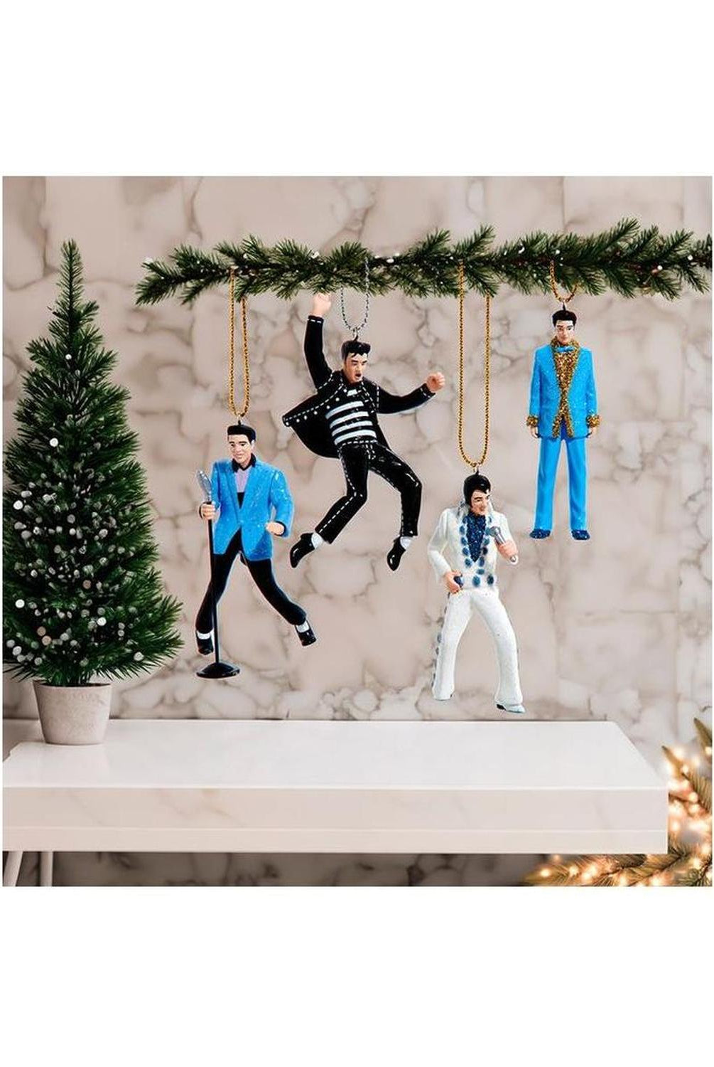 Kurt Adler 4pc Elvis Presley® Miniature Ornaments