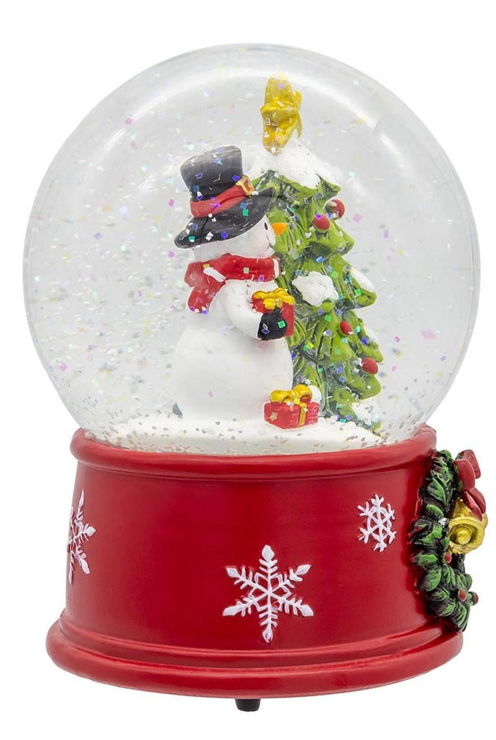 Kurt Adler 5-Inch Wind-Up Musical Snowman With Water Globe