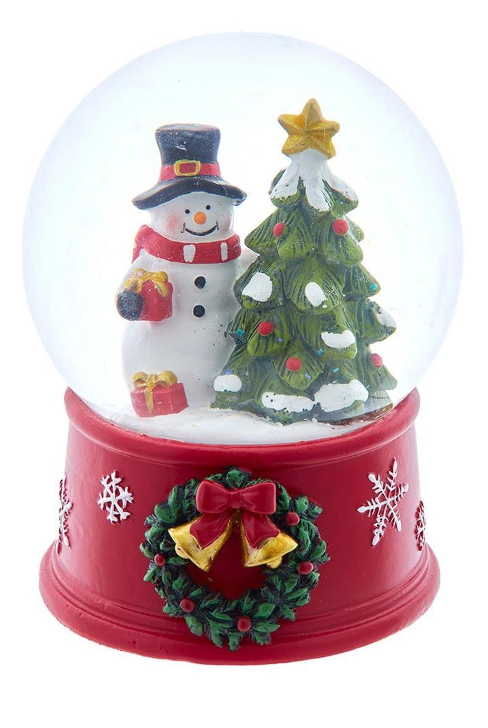 Kurt Adler 5-Inch Wind-Up Musical Snowman With Water Globe