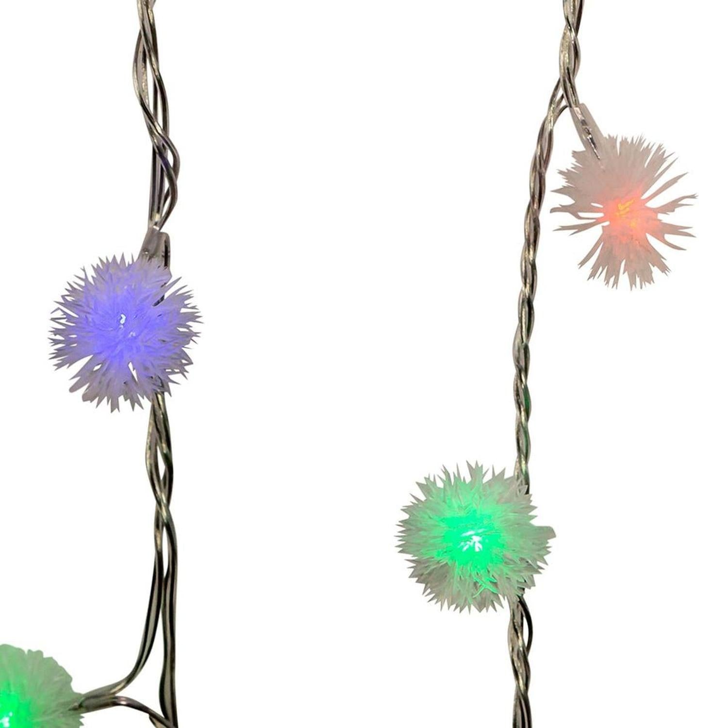Shop For Kurt Adler 50 - Light Spiked Snowball Double Flash Light Set