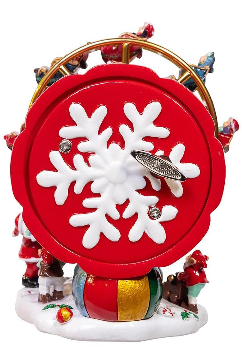 Kurt Adler 5.5-Inch Wind-Up Musical Ferris Wheel Table Piece