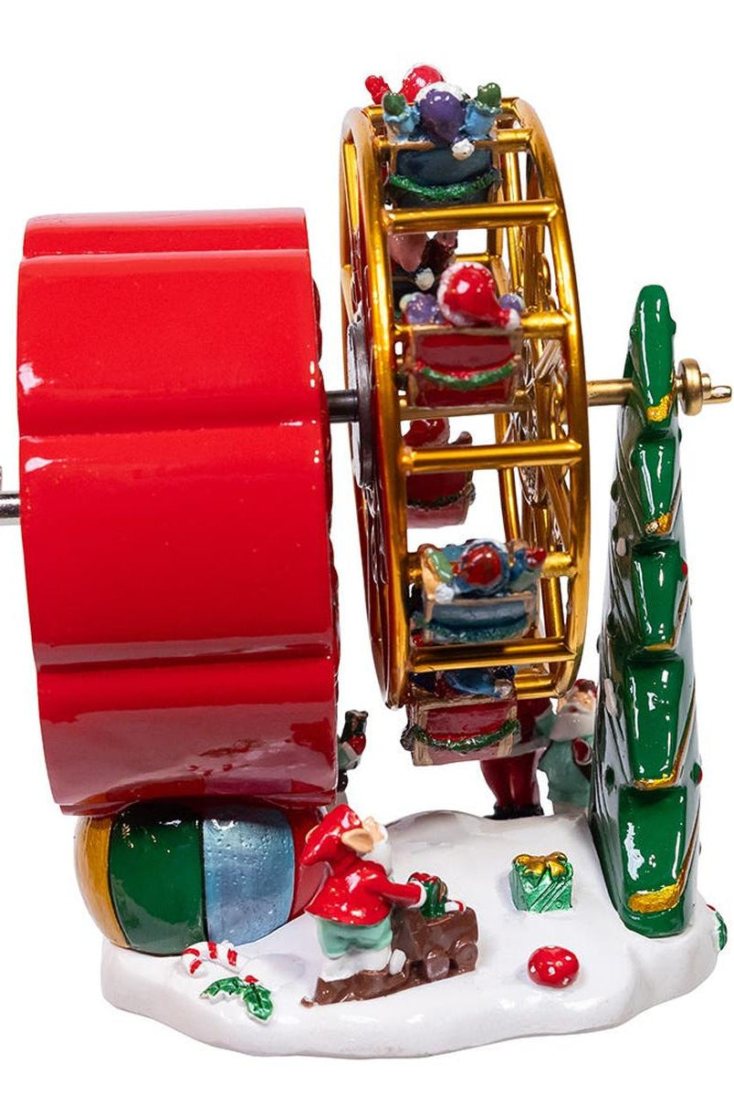 Shop For Kurt Adler 5.5 - Inch Wind - Up Musical Ferris Wheel Table Piece