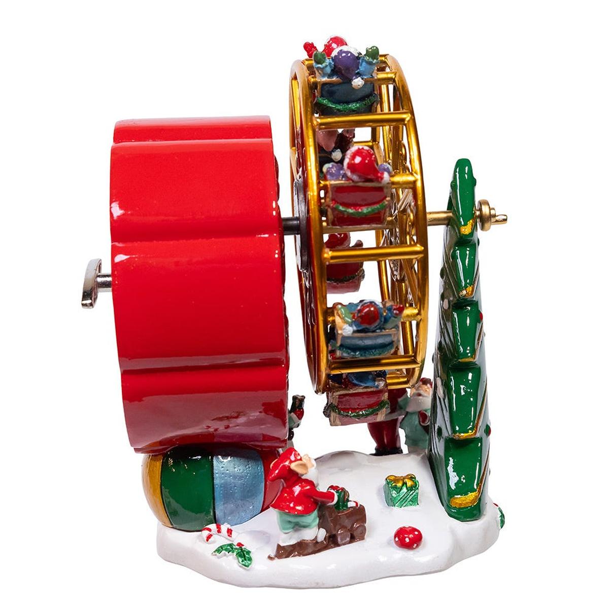 Shop For Kurt Adler 5.5 - Inch Wind - Up Musical Ferris Wheel Table Piece