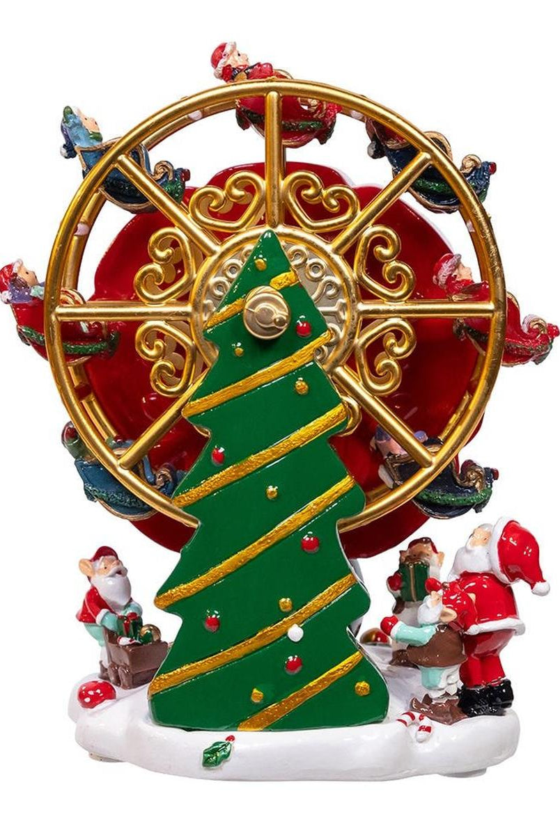Shop For Kurt Adler 5.5 - Inch Wind - Up Musical Ferris Wheel Table Piece