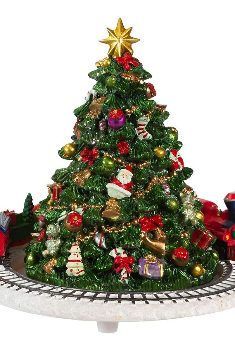 Shop For Kurt Adler 6 - Inch Christmas Tree with Revolving Train Music Box