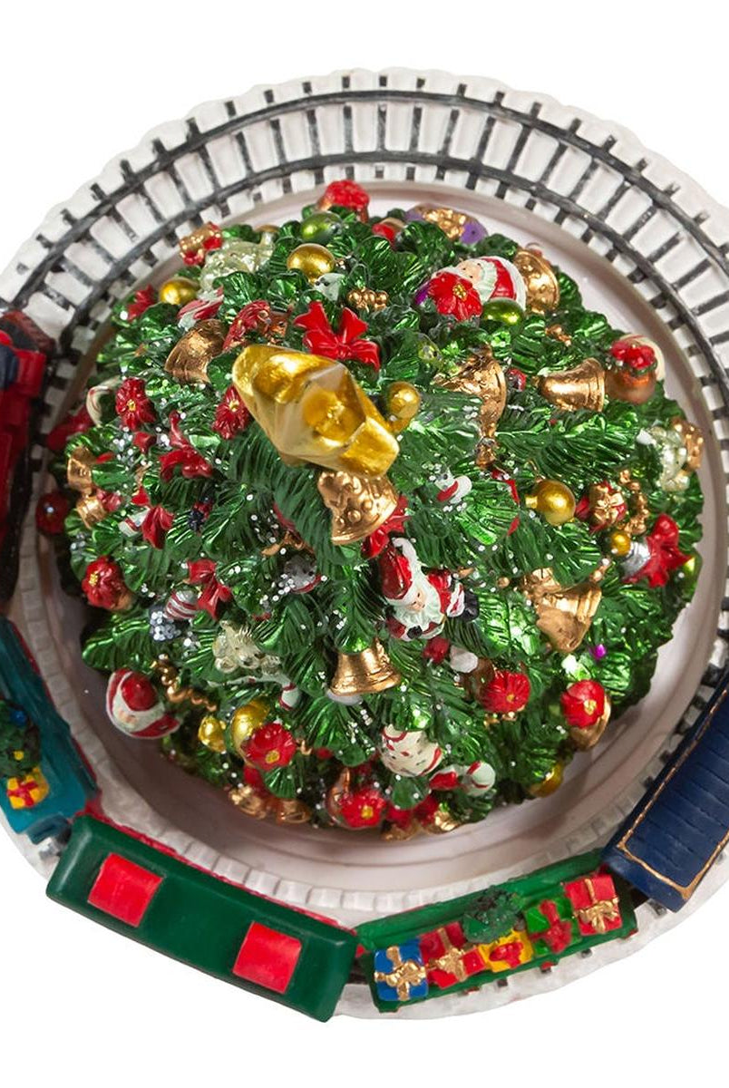 Shop For Kurt Adler 6 - Inch Christmas Tree with Revolving Train Music Box