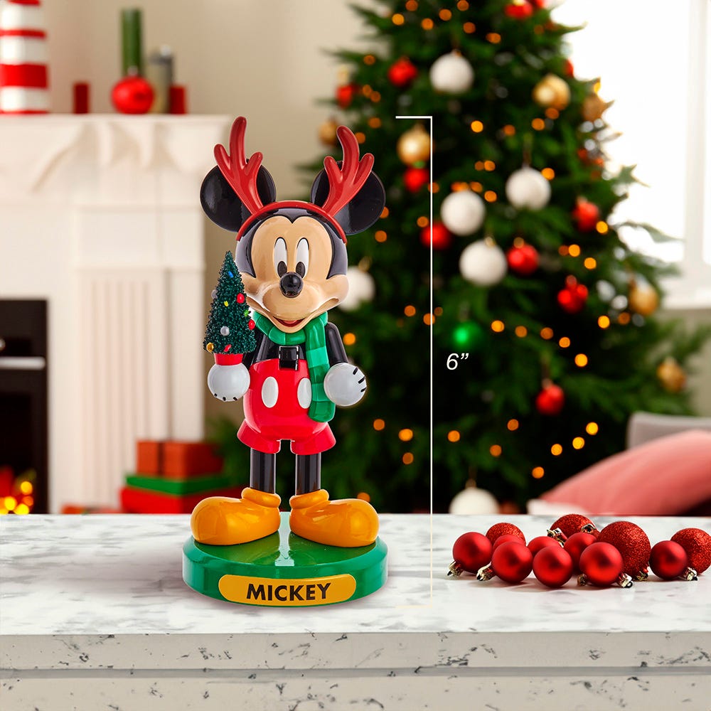 Shop For Kurt Adler 6 - Inch Disney© Mickey Mouse With Tree Nutcracker