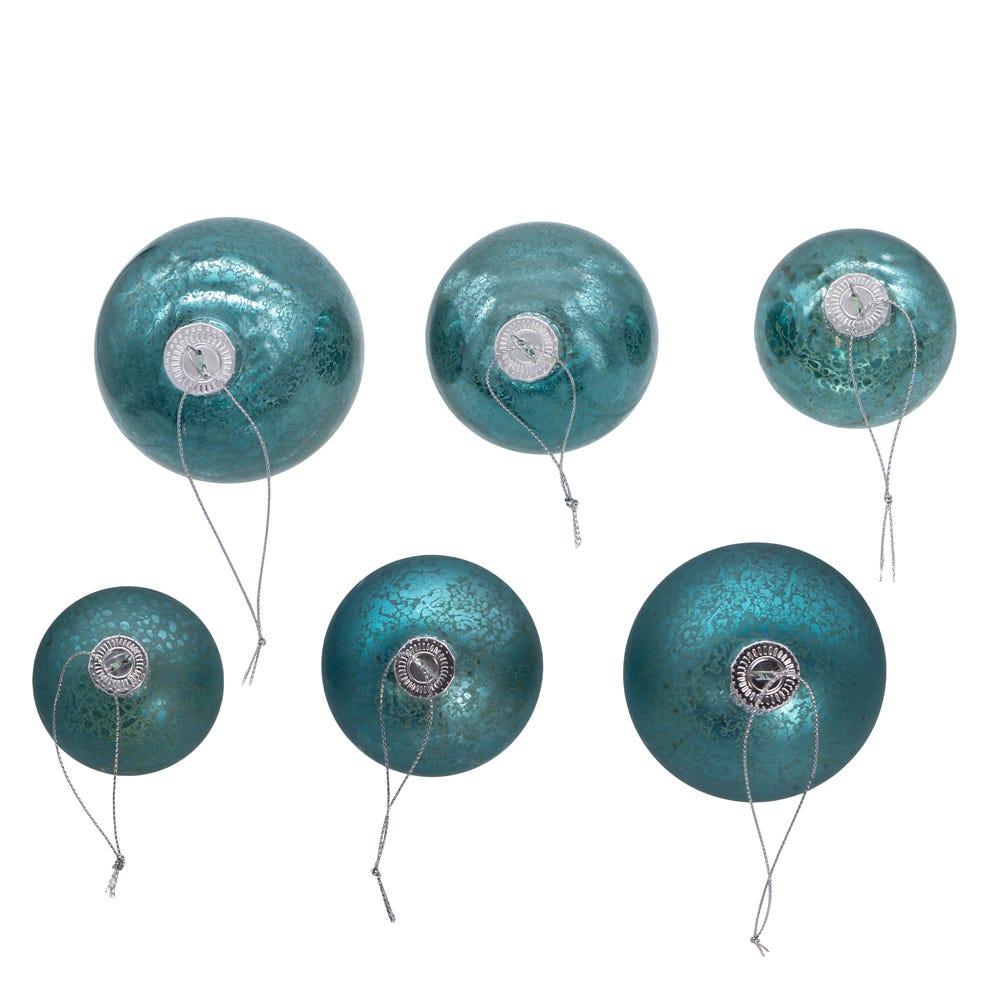 Shop For Kurt Adler 60 - 80MM Glass Shiny & Matte Teal Ball Ornaments, 20 - Piece Set