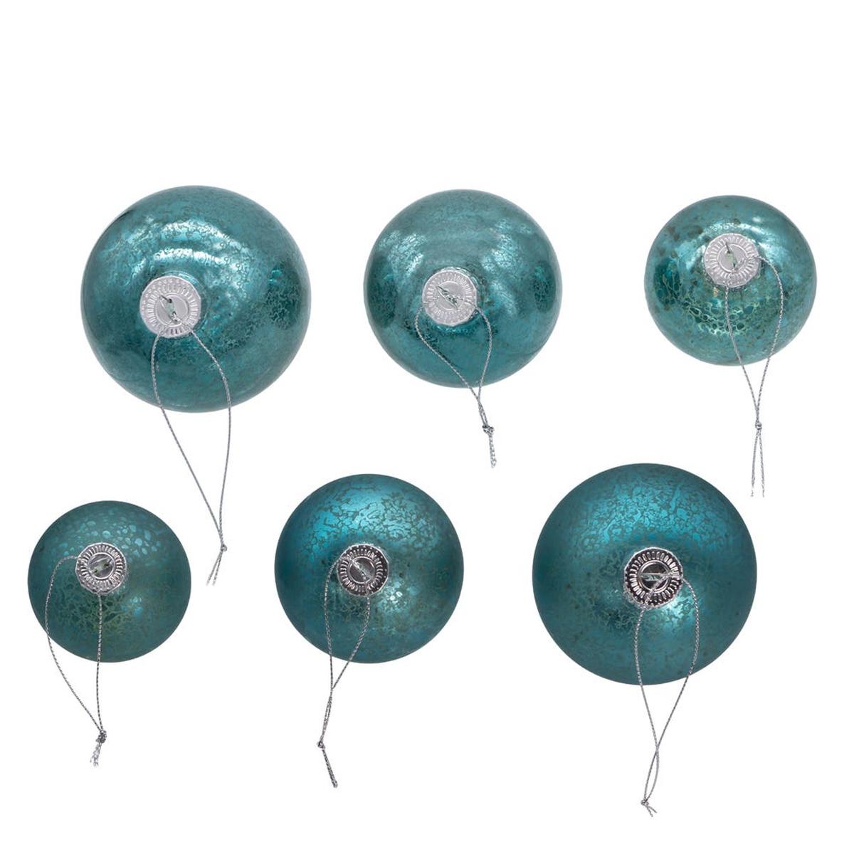 Shop For Kurt Adler 60 - 80MM Glass Shiny & Matte Teal Ball Ornaments, 20 - Piece Set