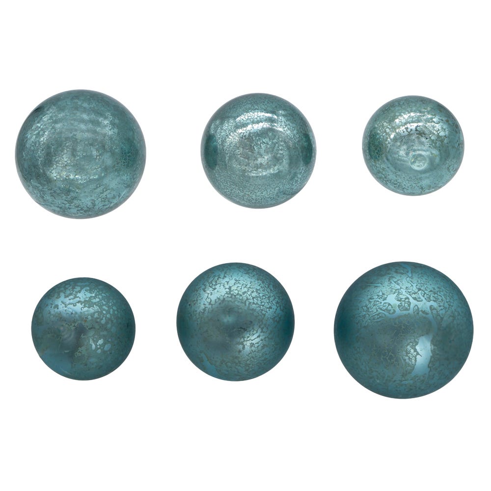 Shop For Kurt Adler 60 - 80MM Glass Shiny & Matte Teal Ball Ornaments, 20 - Piece Set