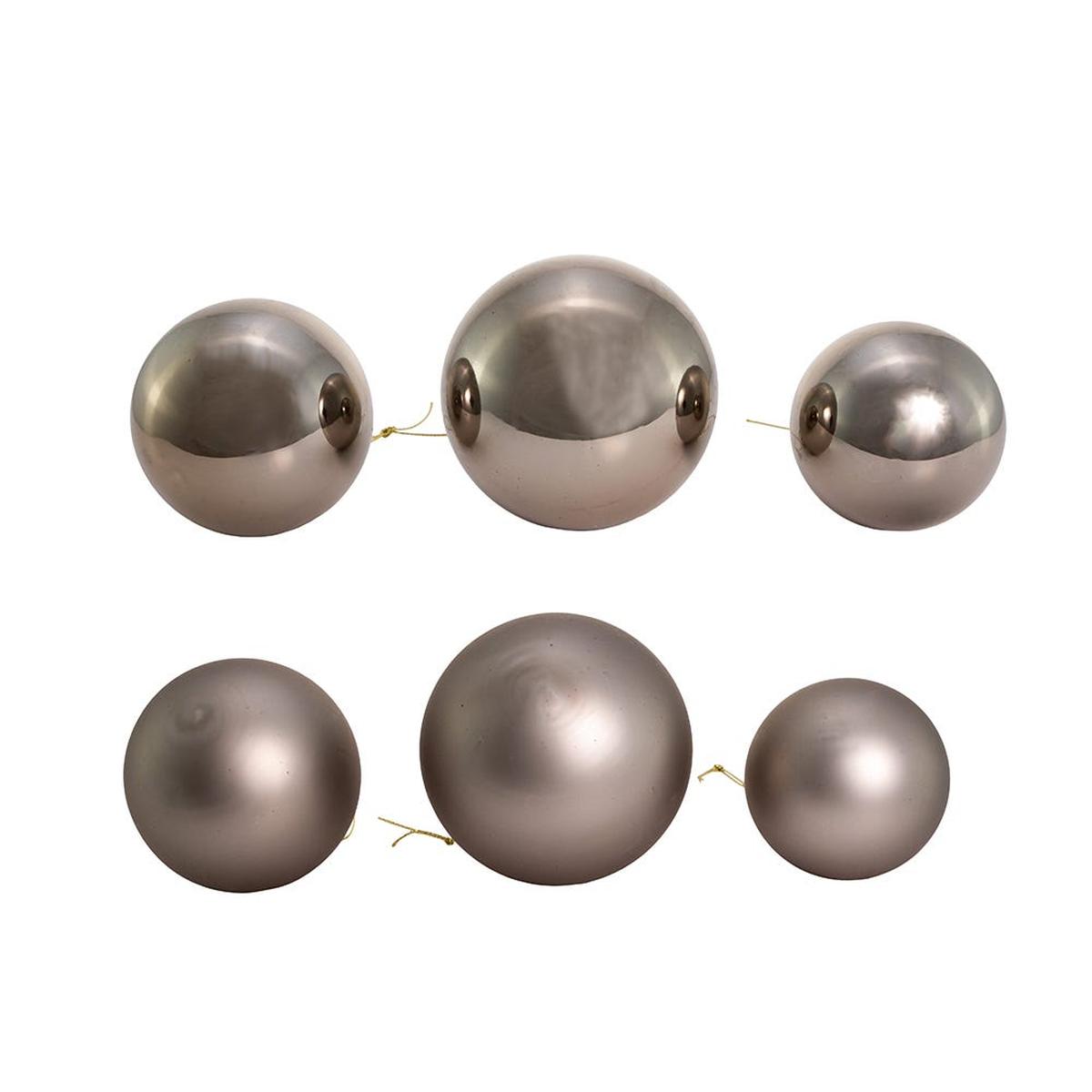 Shop For Kurt Adler 60 - 80MM Shiny and Matte Pewter Glass Ball Ornaments, 20 - Piece Set