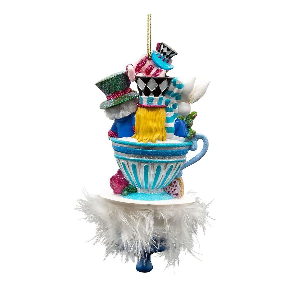 Shop For Kurt Adler 6.25" Hollywood Hats Alice Teaparty Ornament