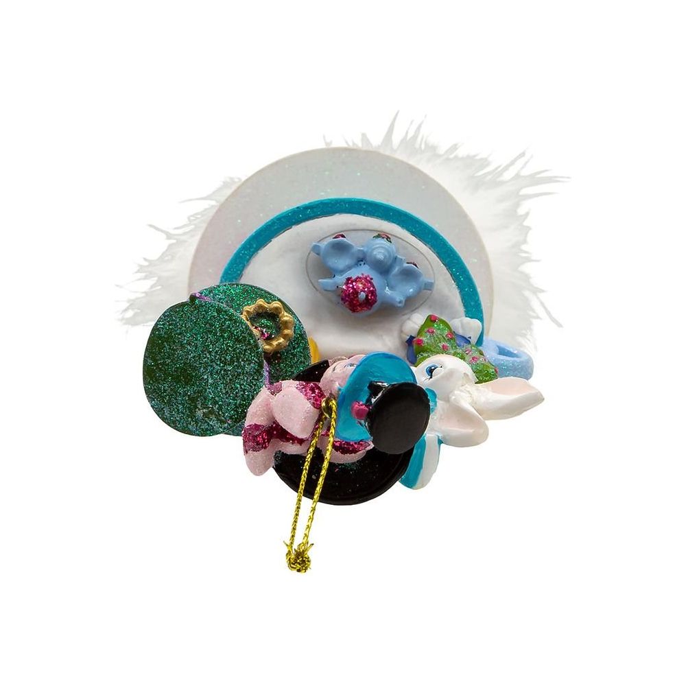 Shop For Kurt Adler 6.25" Hollywood Hats Alice Teaparty Ornament