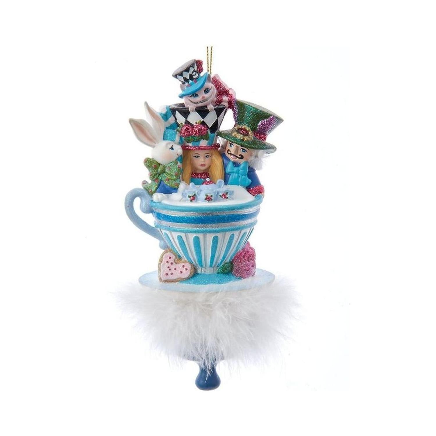 Shop For Kurt Adler 6.25" Hollywood Hats Alice Teaparty Ornament
