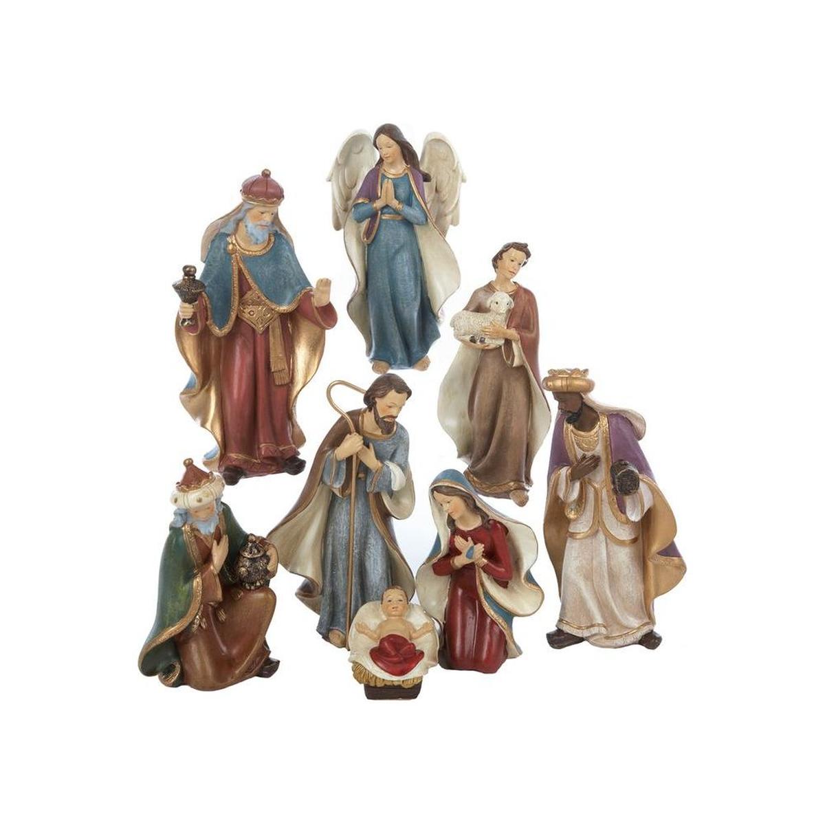 Shop For Kurt Adler 6.25 - Inch Resin Nativity Set of 8 Pieces