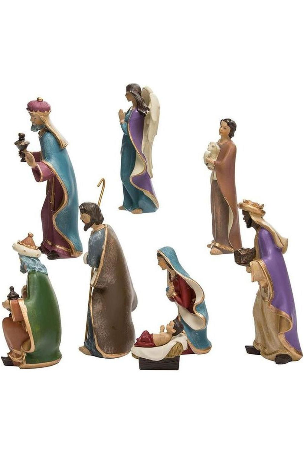 Shop For Kurt Adler 6.25 - Inch Resin Nativity Set of 8 Pieces