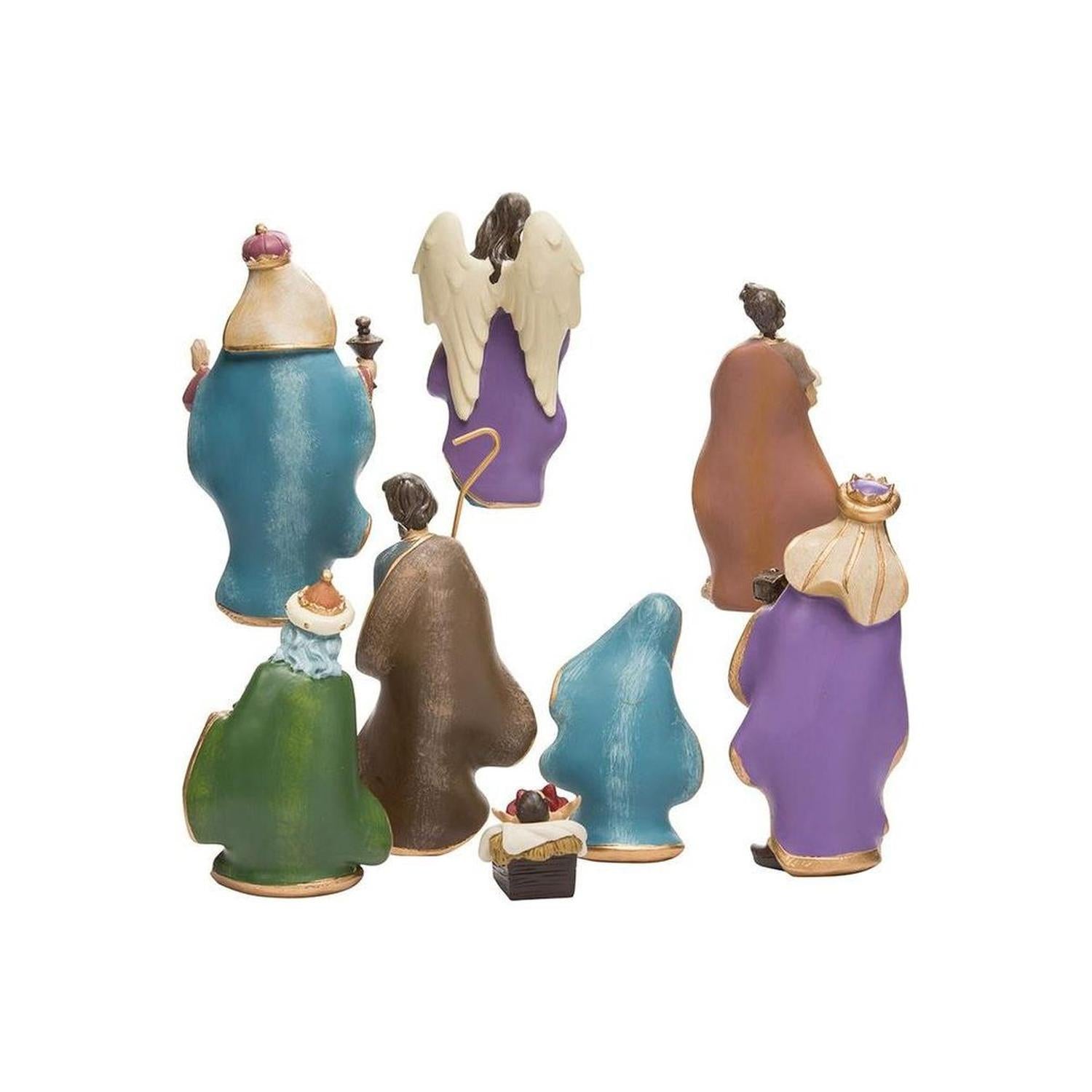Shop For Kurt Adler 6.25 - Inch Resin Nativity Set of 8 Pieces