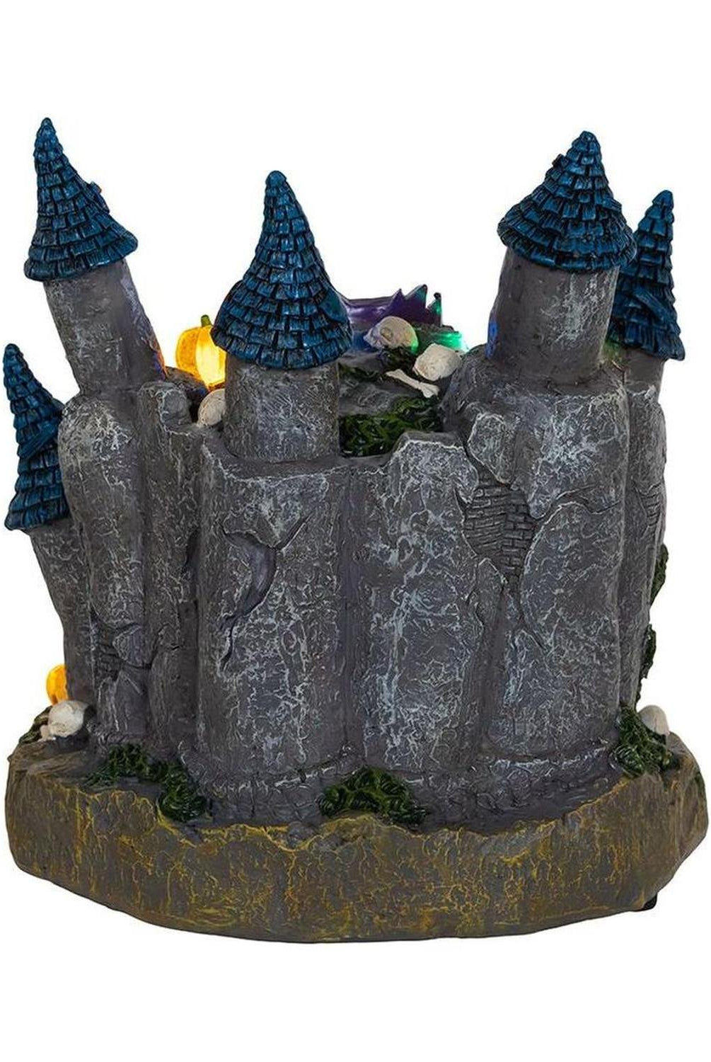 Kurt Adler 6.4" Multicolor LED Lighted Skull Castle