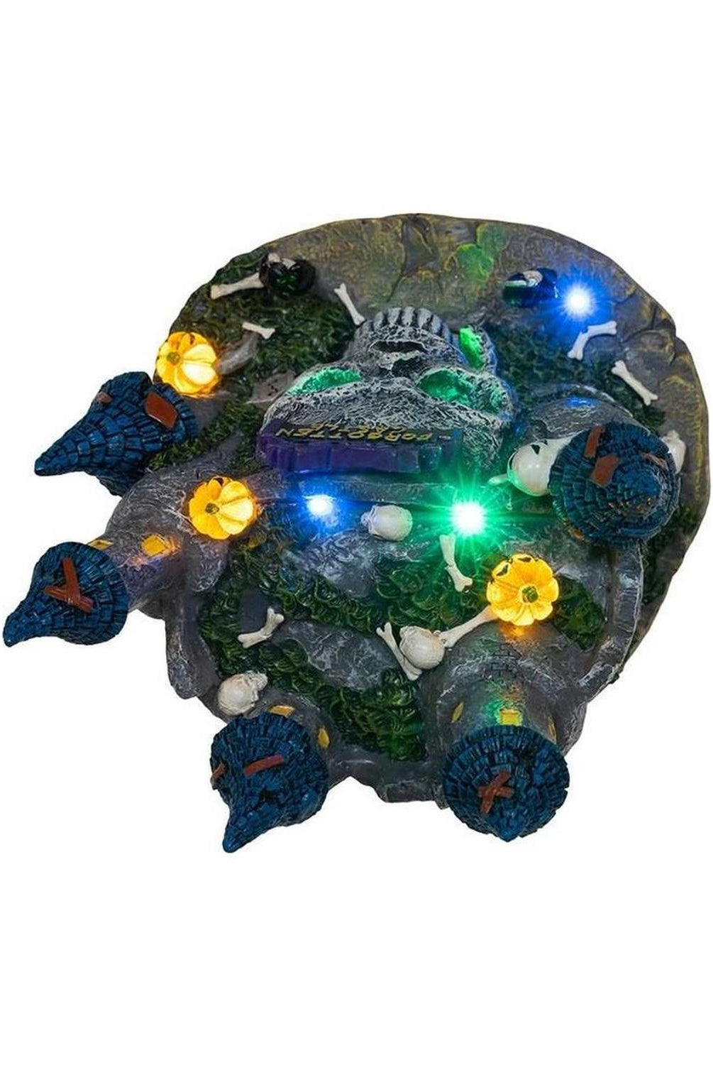 Kurt Adler 6.4" Multicolor LED Lighted Skull Castle