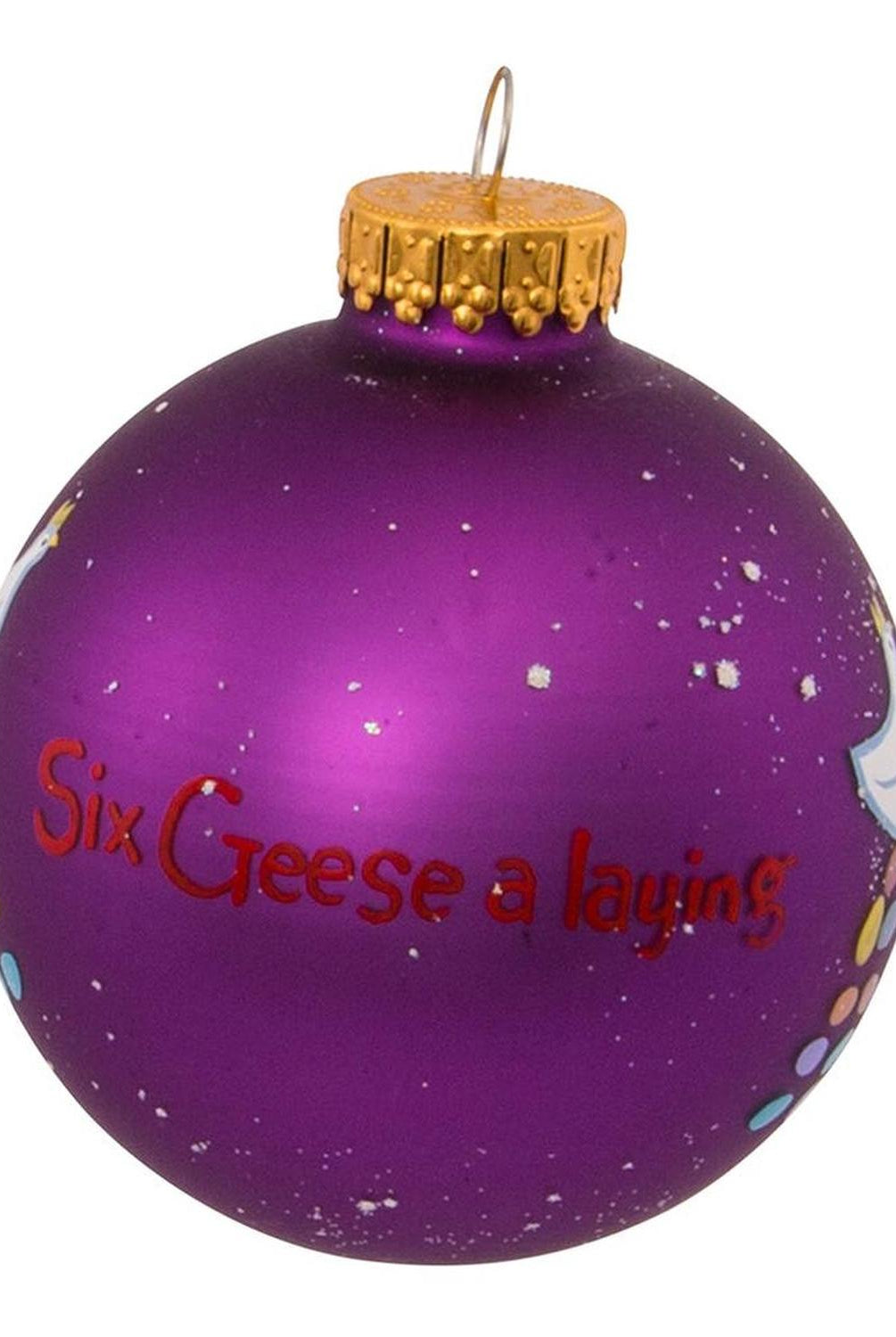 Kurt Adler 65MM Glass 12 Days Of Christmas Ball Ornaments, Set of 12