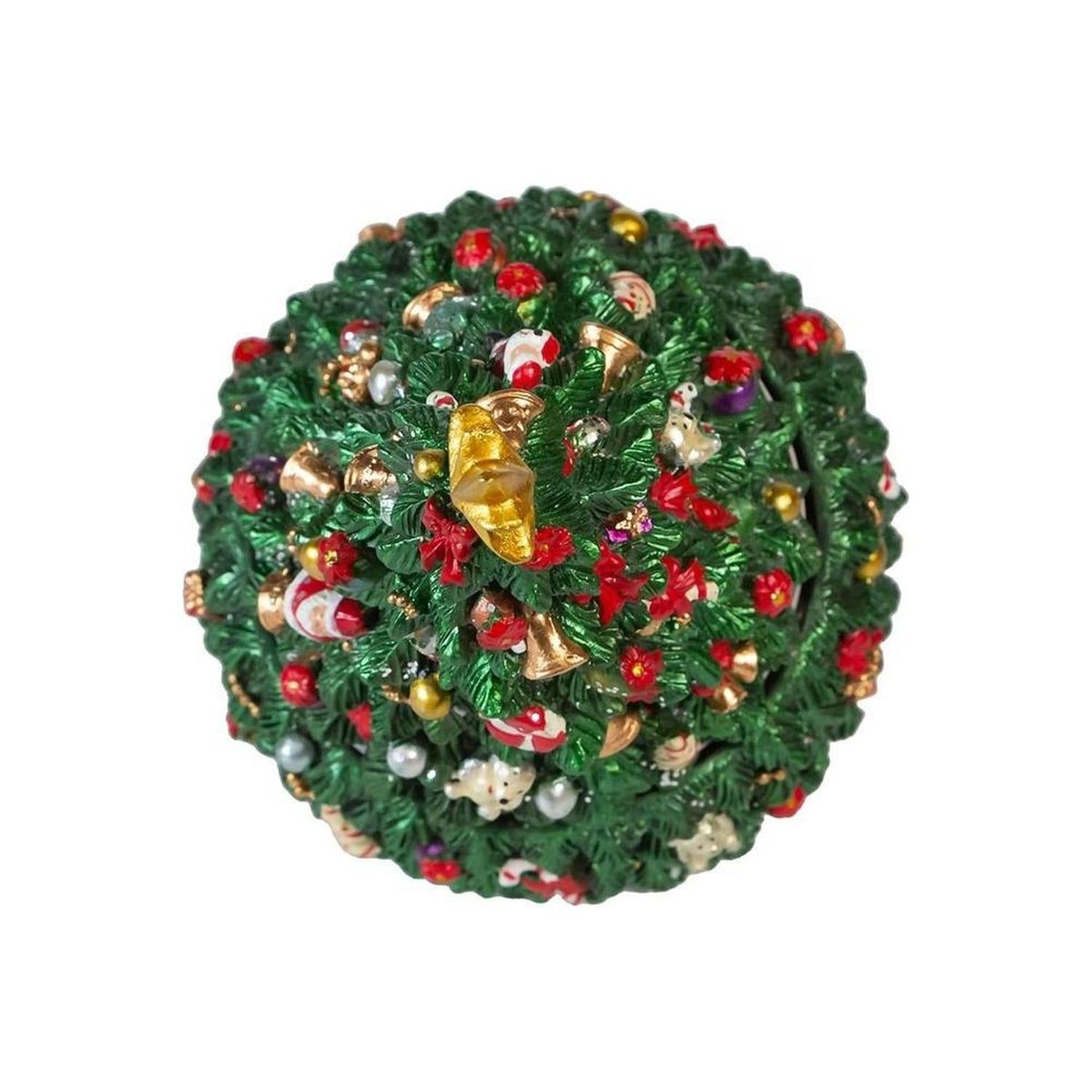 Kurt Adler 7-Inch Christmas Tree Revolving Music Box