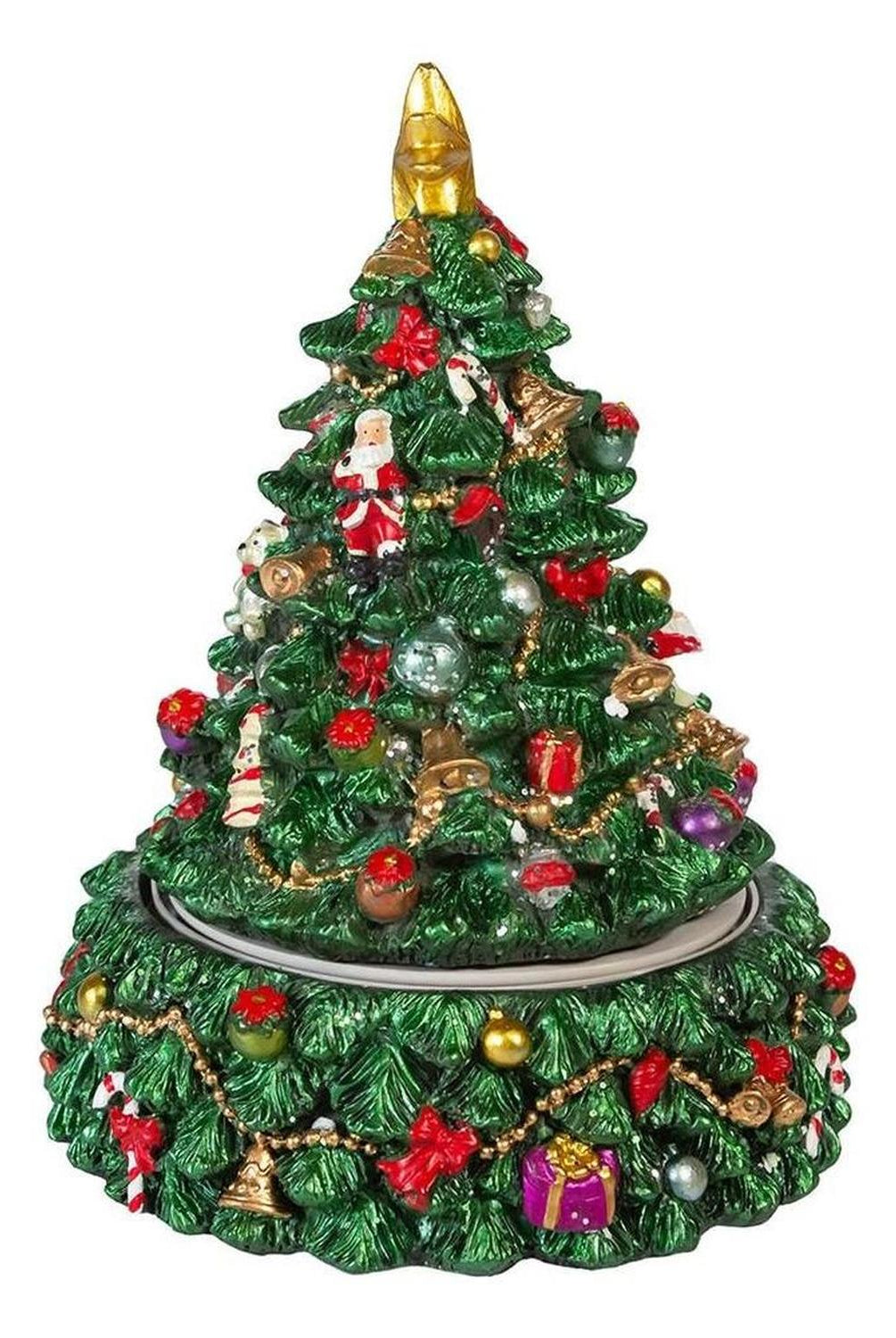 Kurt Adler 7-Inch Christmas Tree Revolving Music Box
