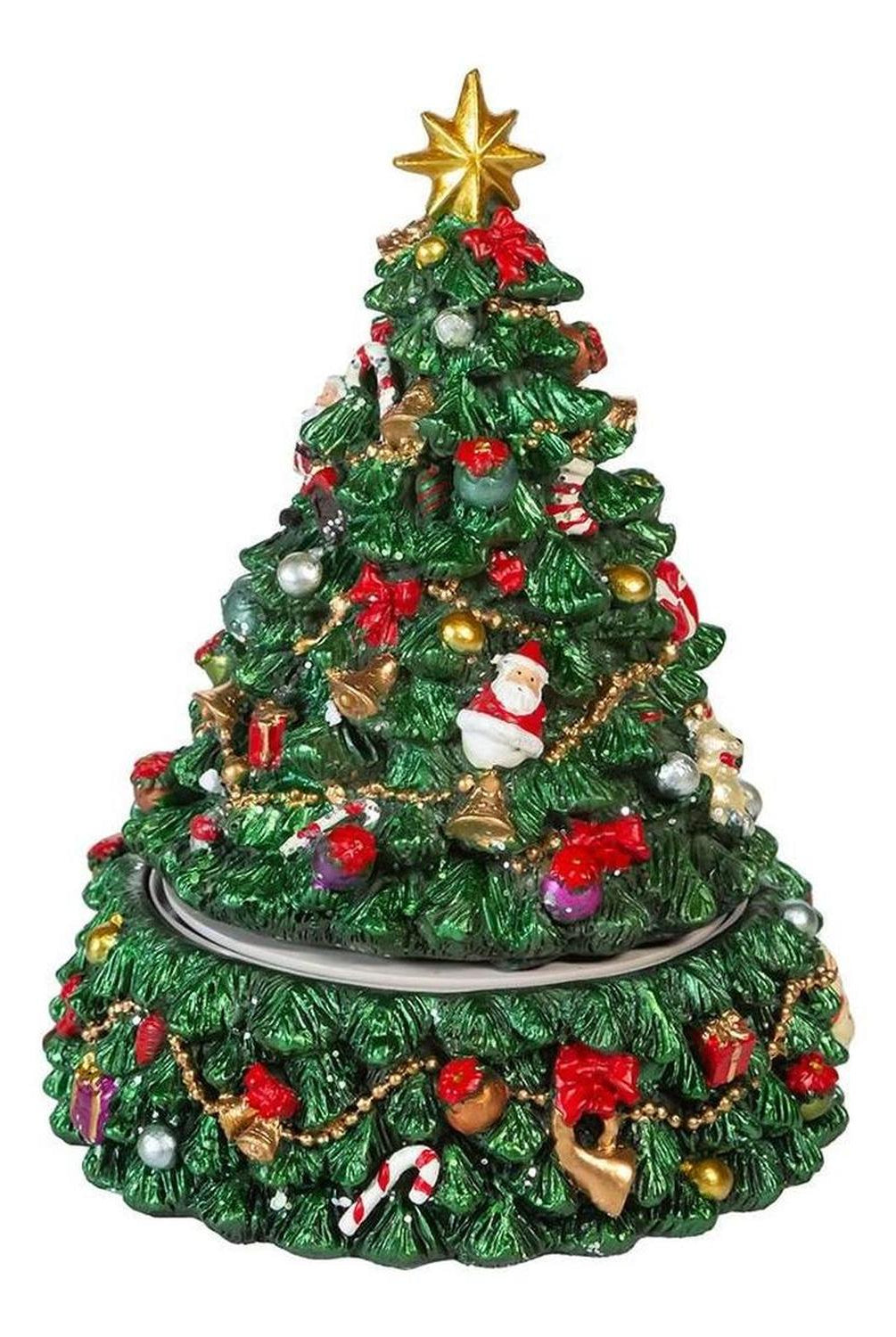 Kurt Adler 7-Inch Christmas Tree Revolving Music Box