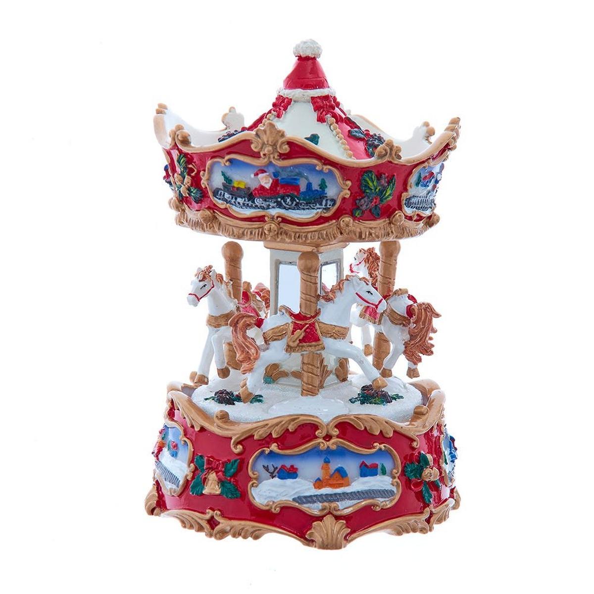 Shop For Kurt Adler 7 - Inch Wind - Up Musical Carousel Table Piece