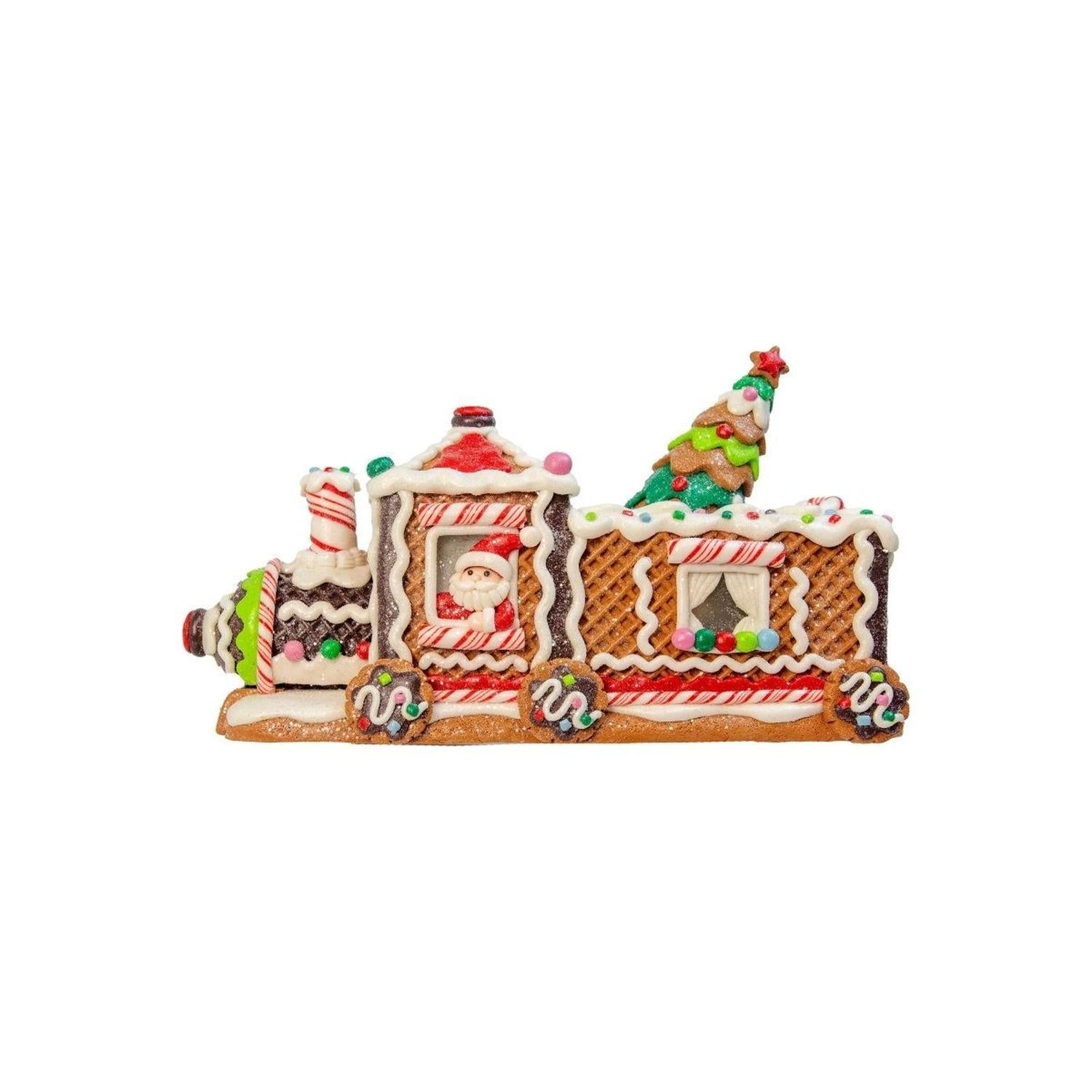 Shop For Kurt Adler 7" LED Gingerbread Train With Tree Table Piece