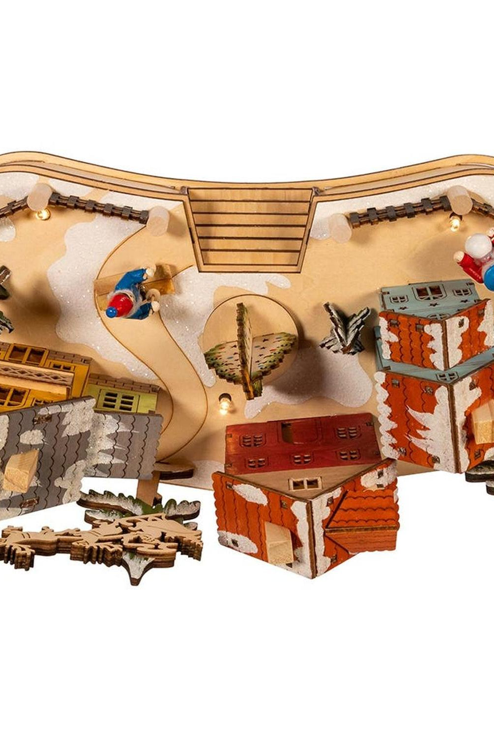 Kurt Adler 7.08-Inch Village Musical LED House with Motion