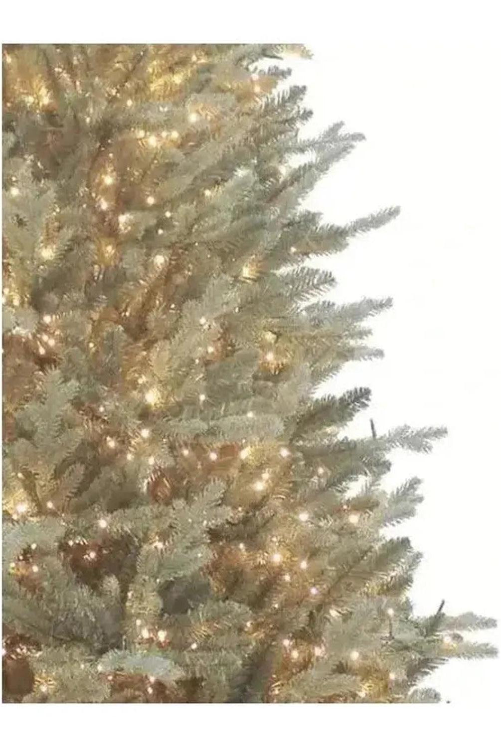 Shop For Kurt Adler 7.5 - Foot Pre - Lit Warm White Cluster Led Blue Spruce Tree