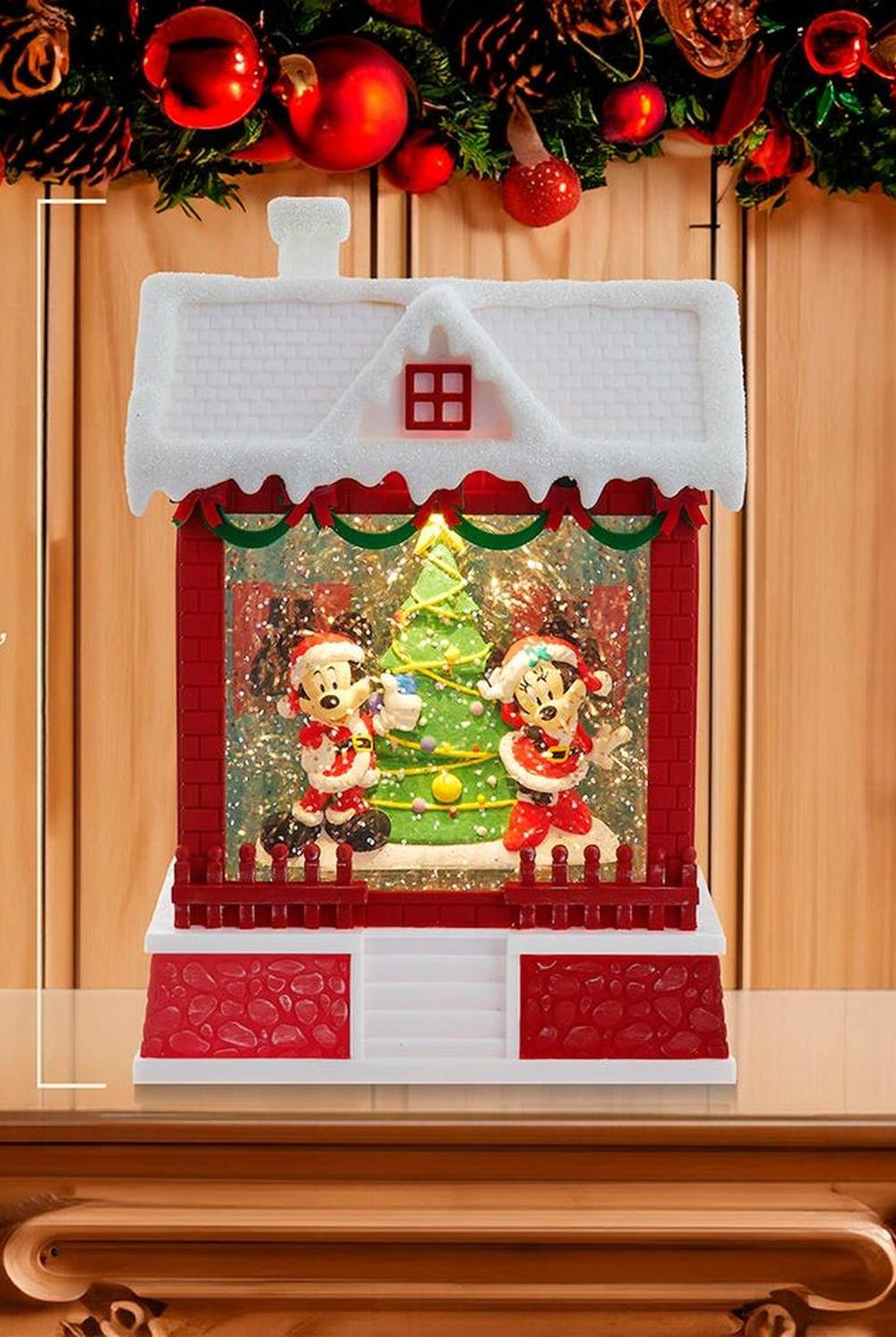 Kurt Adler 7.5-Inch Disney Mickey Santa Lantern