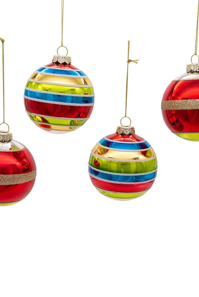 Shop For Kurt Adler 75MM Early Years Glass Ornaments, 4 Piece Set