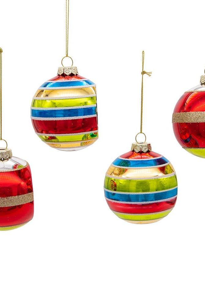 Shop For Kurt Adler 75MM Early Years Glass Ornaments, 4 Piece Set