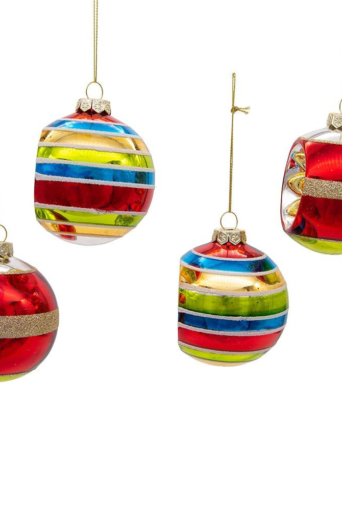 Shop For Kurt Adler 75MM Early Years Glass Ornaments, 4 Piece Set