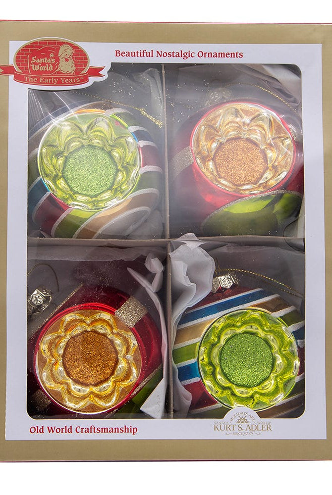 Shop For Kurt Adler 75MM Early Years Glass Ornaments, 4 Piece Set
