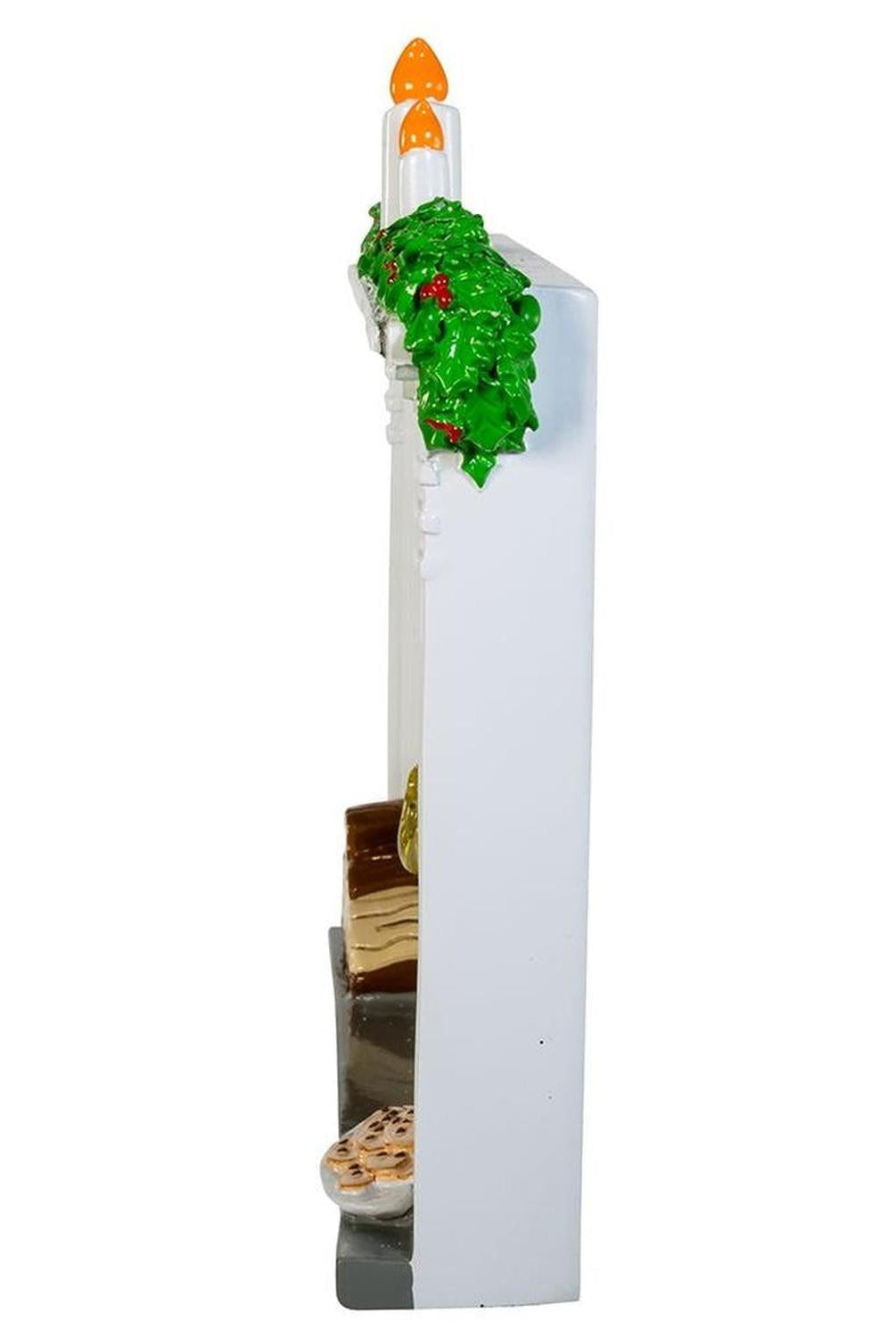 Kurt Adler 7.87-Inch Fireplace Table Piece With Six Stockings